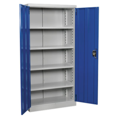 Jeanelle Metal Single Storage Cabinet ( 180cm H x 90cm W x 45cm D)