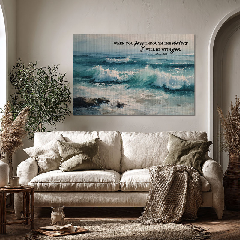 Art mural sur toile Held by Grace - Décoration de salon, de chambre à coucher ou de bureau, L 60 po x H 40 po