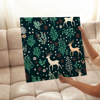 Holiday Christmas Reindeer XII Modern Unframed Art Print -  The Holiday Aisle®, 2A32CD3114074D3C93CBA4BCBF79DB70