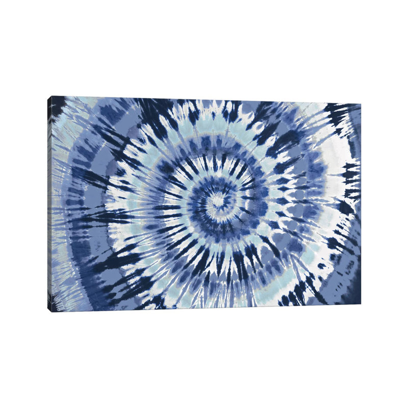 Tie Dye Blue by Molly Kearns - Wrapped Canvas Print, 20.32 cm H x 30.48 cm W