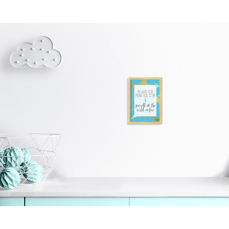 «Set the World», art encadré, H 15 po x l 11 po x P 1,19 po, Encadré de boîte champagne