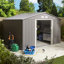 Rowlinson Trentvale Metal Apex Shed with Assembly-121674899-109248297