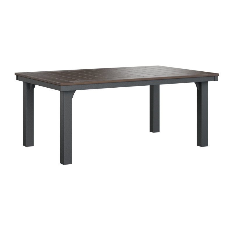 Homestead Outdoor Dining Table, Brazilian Walnut, Black