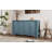 Buffet Cabinet With Storage, 4-Door Retro Wood Sideboard With Distressed Finish And Adjustable Shelves For Dining Room, Kitchen, And Living Room-1819526888