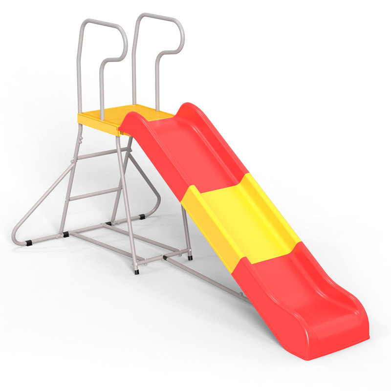 21 toboggans d'escalade pour une séance de jeu dans la cour extérieure, glissade lisse de 76,4 pouces, marches coulissantes, 3 à 8 ans, jeu en plastique rouge,
