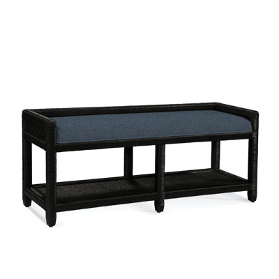 Glinda Wicker Shelves Storage Bench by Birch Lane
