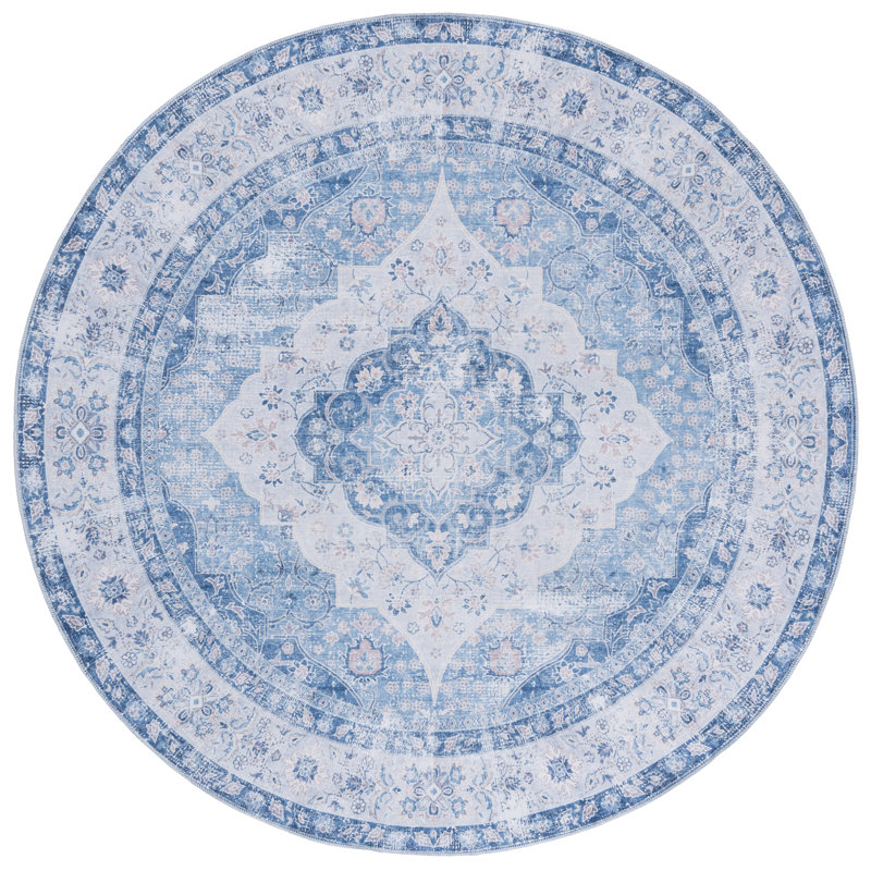 Tapis oriental lavable à la machine Arizona Performance, Rond 6 pi