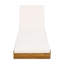 Ensemble de chaises longues en bois d'acacia massif avec coussin de détente (crème et triple pli) - version gris foncé assortie disponible-1058671182