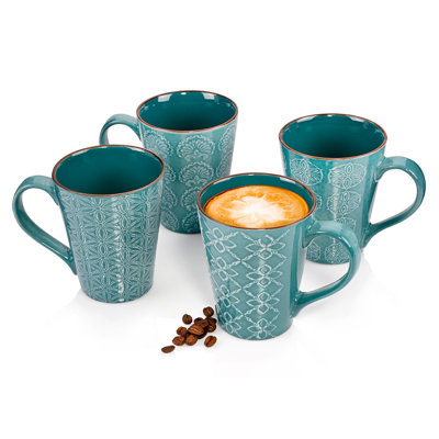 Emhouse 4 Piece Latte Mug