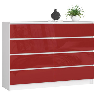 Eligija 138cm W 8 - Drawer Chest of Drawers