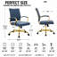 Fauteuil de bureau pivotant en cuir Naudain-58177232-132200685