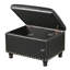 Banc de rangement avec repose-pieds en similicuir-121504026