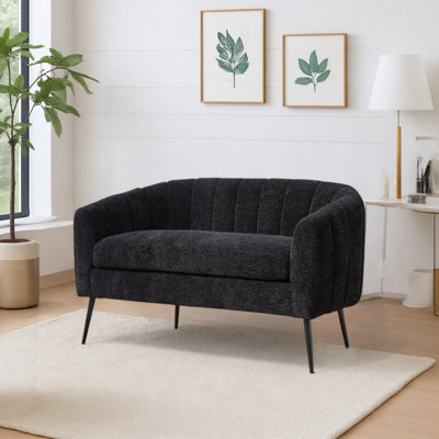 Causeuse capitonnée en chenille l 50 po