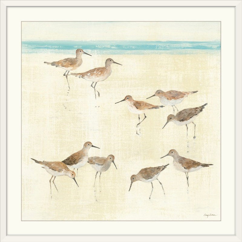 «Sandpipers» Butters, reproduction d'art, H 35 po x l 35 po x P 1,5 po, Toile
