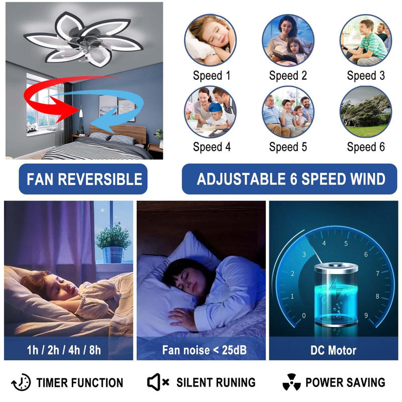 Ceiling Fan with LED Lights