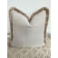 Abstract Beige Square Cushion Cover