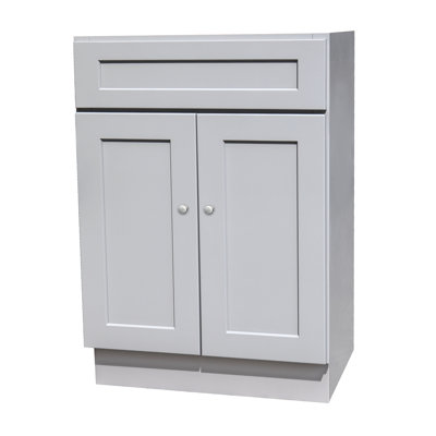 Hallatrow 24" Shaker Gray Bathroom Vanity Cabinet