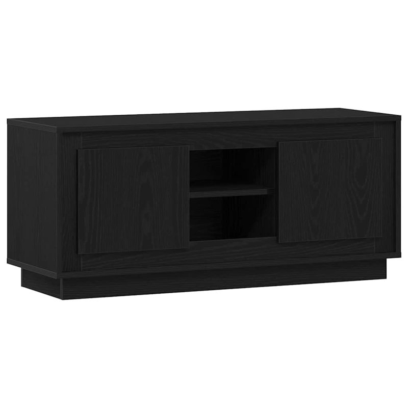 Unfinished TV Stand for TVs up to 48", Black Oak