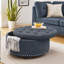 29.9'' Wide Tufted Round Ottoman with Storage-2016633542