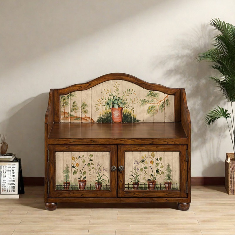31.5in Retro style Shoe Change Stool