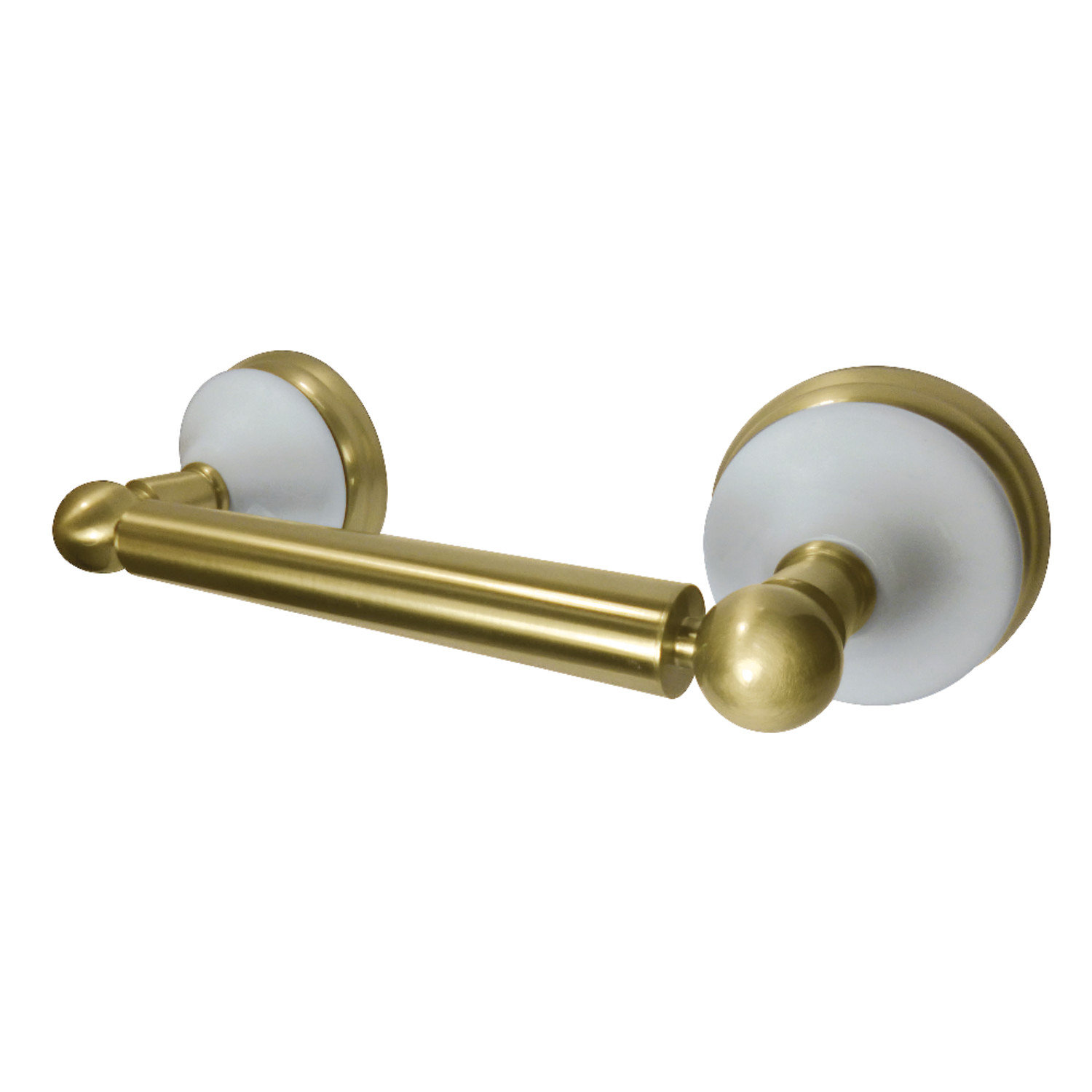 Victorian Wall Mount Toilet Paper Holder, Brushed Brass