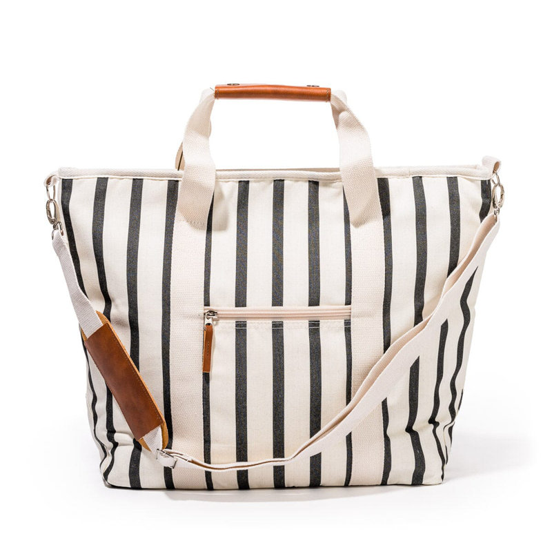Cooler Tote Bag, Black/White