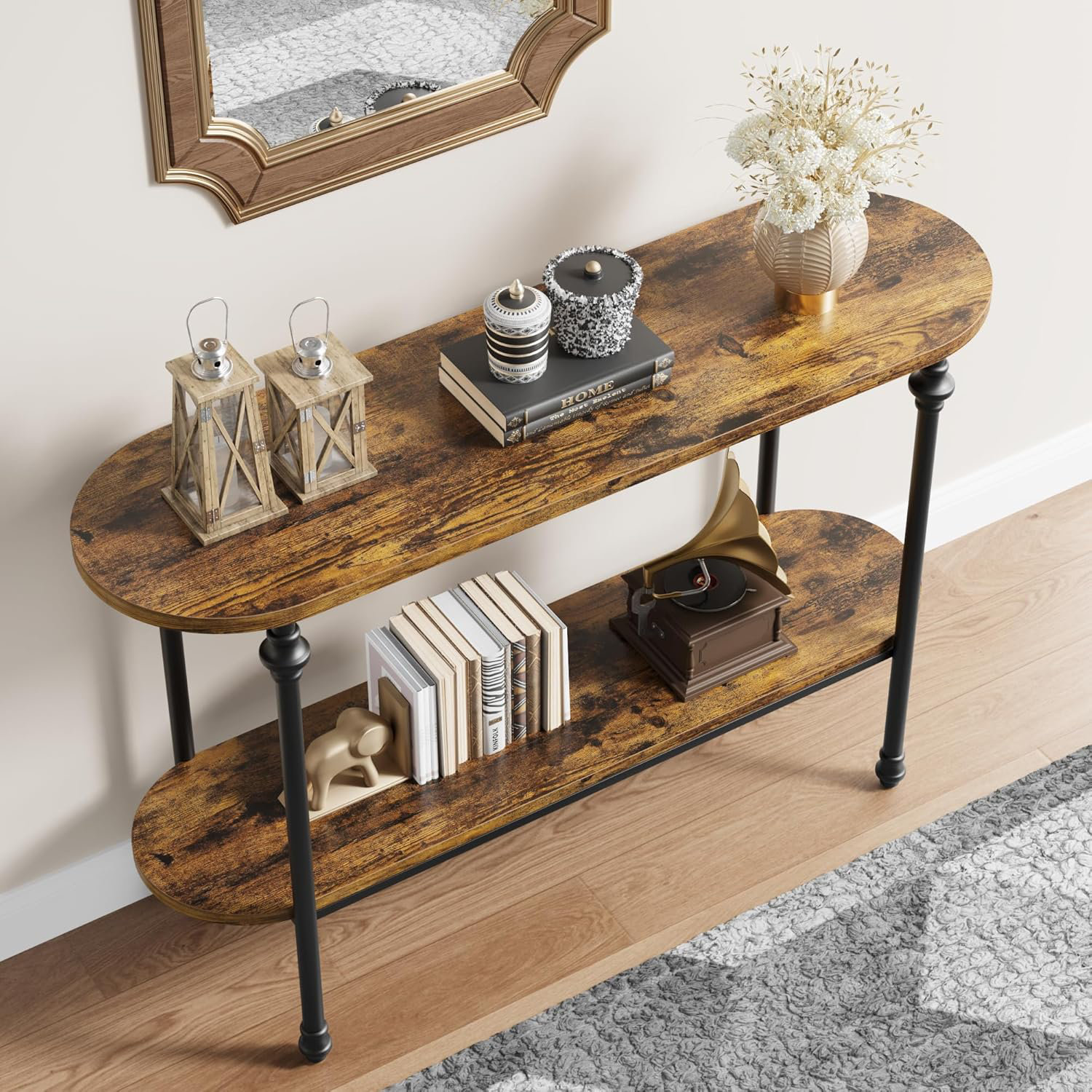 Trent Austin Design® 2 Tier Console Table with Storage | Wayfair