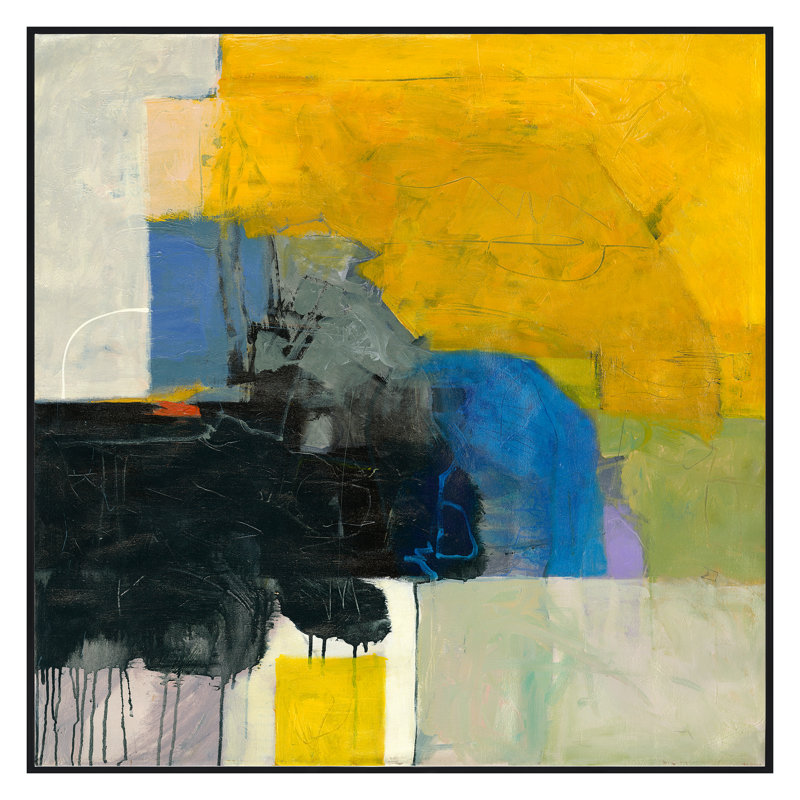 «Spring 2022 Unmasking The Truth», reproduction encadrée sur toile par Bob Hunt, Cadre flottant noir
