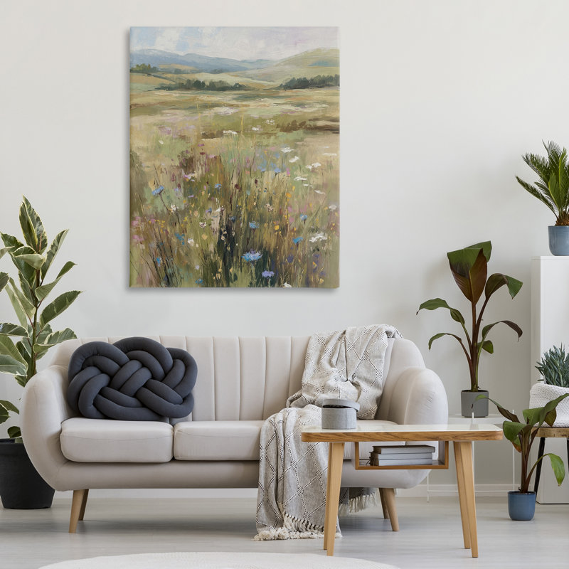 «Breezy Pastures Impression Canvas» par Svetlana Aleynikova, H 48 po x l 36 po