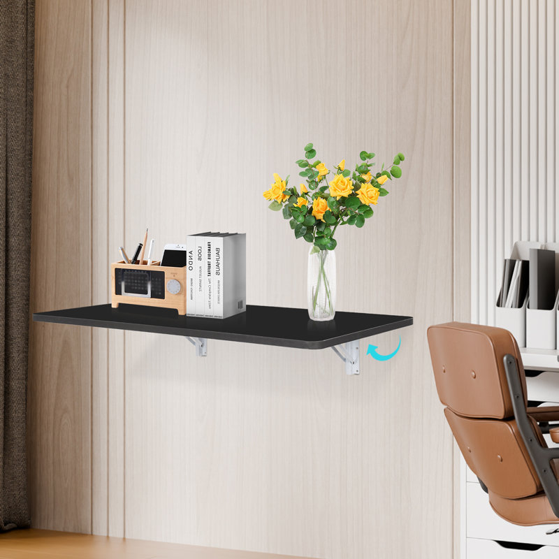 Bureau suspendu 39,37 po x 19,68 po, Noir, noir, noir, noir