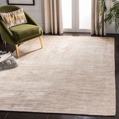 Tapis beige tissé à la main Mcelroy