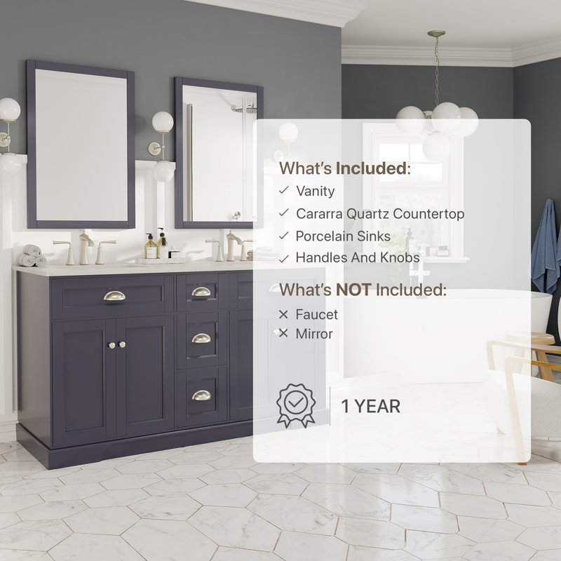 Didomenico 60" Double Bathroom Vanity Set