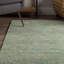 Tapis turquoise en laine touffeté à la main Glenville-22794758