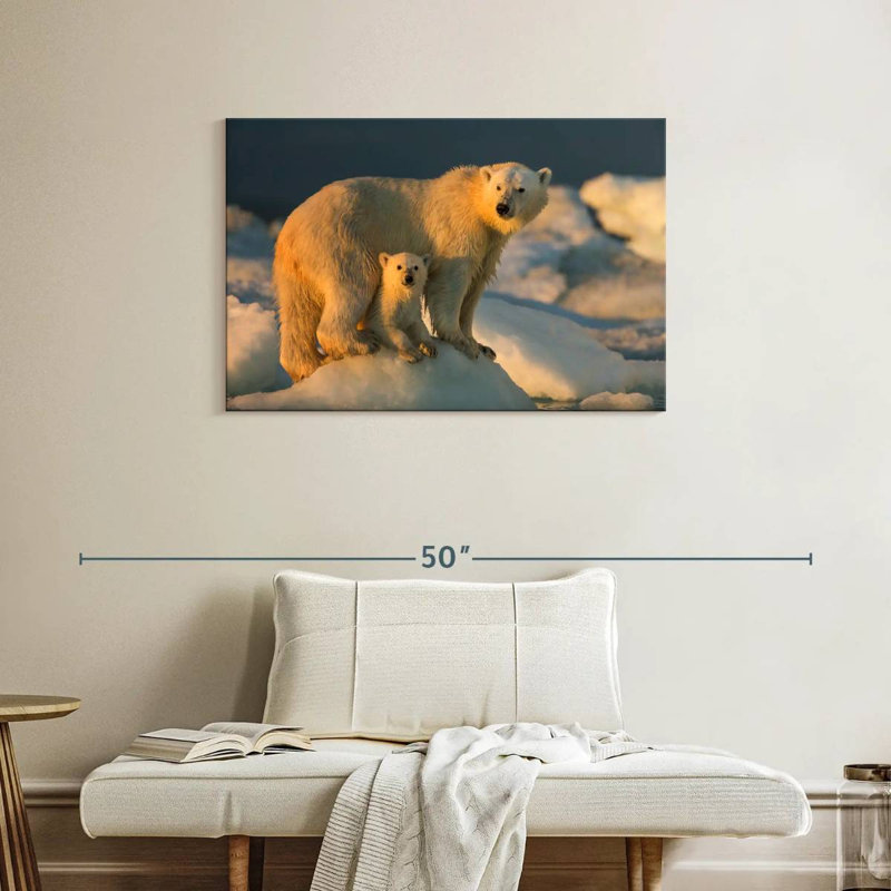 Brampt Nunavut Polar Bears, 24" H x 36" W