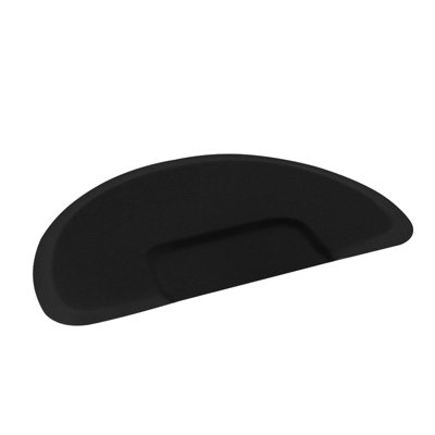 Tapis semi-circulaire pour plancher dur