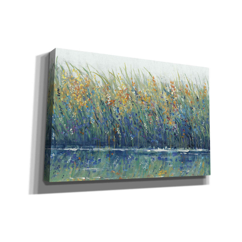 «Wildflower Reflection II» par Tim O'toole, art mural sur toile, H 12 po x l 18 po x P 0,75 po