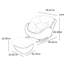 Chaise berçante imperméable en cuir Nano-101838784