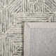Linsly Geometric Handmade Tufted Wool/Cotton Light Green/Ivory Area Rug