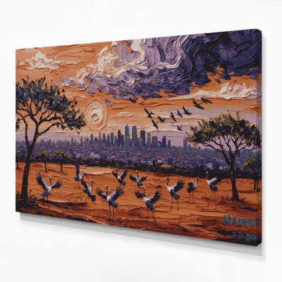 Cities Nairobi Kenya Brown Canvas Wall Art