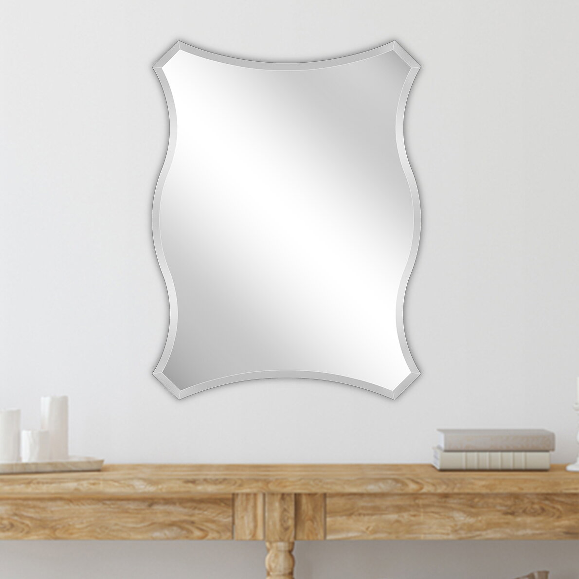 House of Hampton® Bruner Flat Mirror | Wayfair