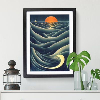 Andraea Ocean Impressionism - Picture Frame Print