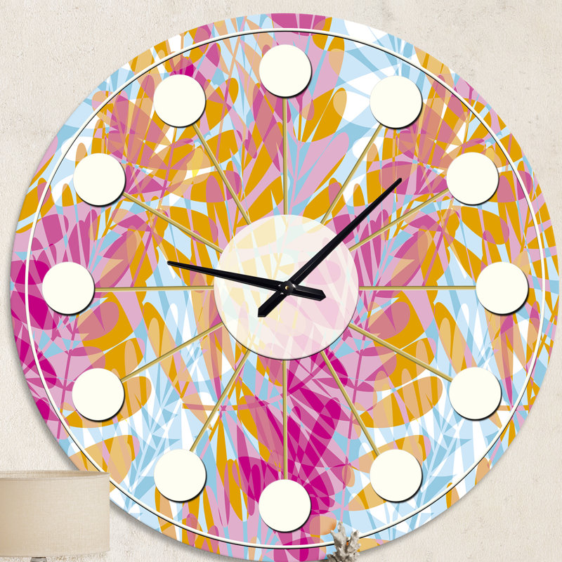Horloge murale rétro Mid-Century, Moyenne