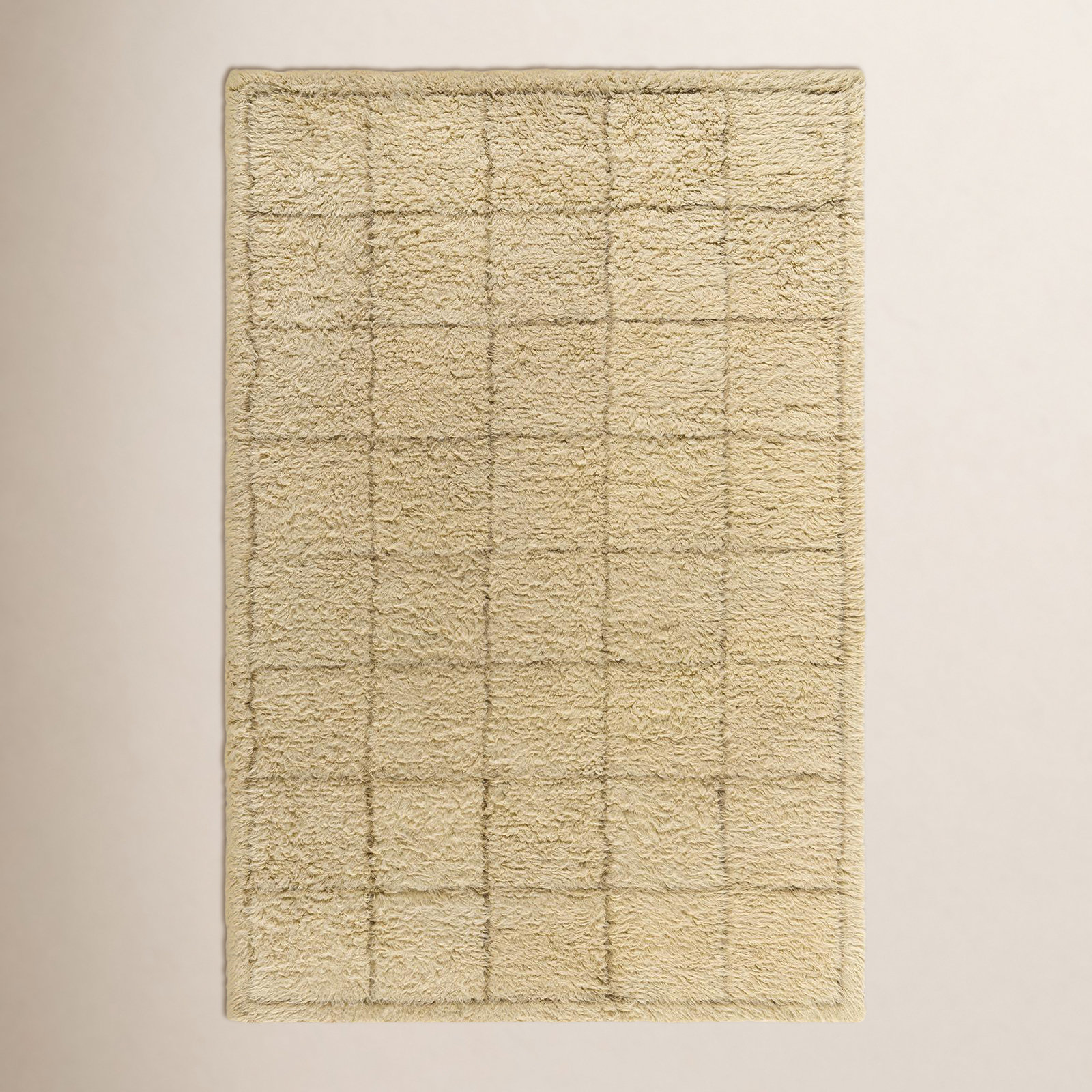 Anemone Hand-Tufted Grid Shag Rug, Rectangle 8' x 10'