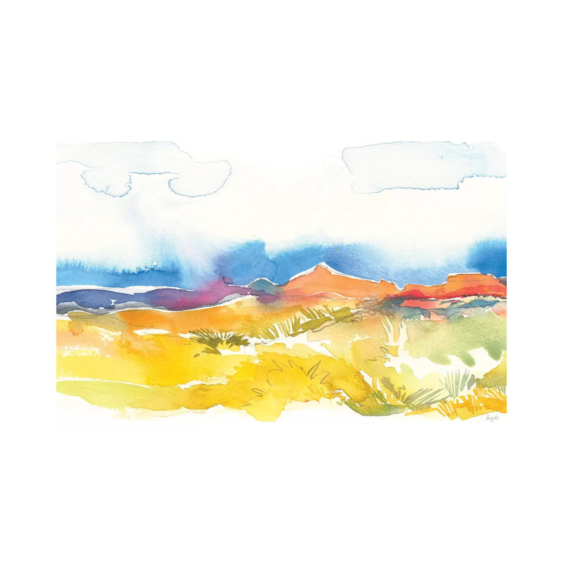 Mesa View I by Kristy Rice - Wrapped Canvas Painting, 20.32cm H x 30.48cm W x 1.91cm D