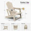 Fauteuil Adirondack d'extérieur mauve Hdpe-123326219