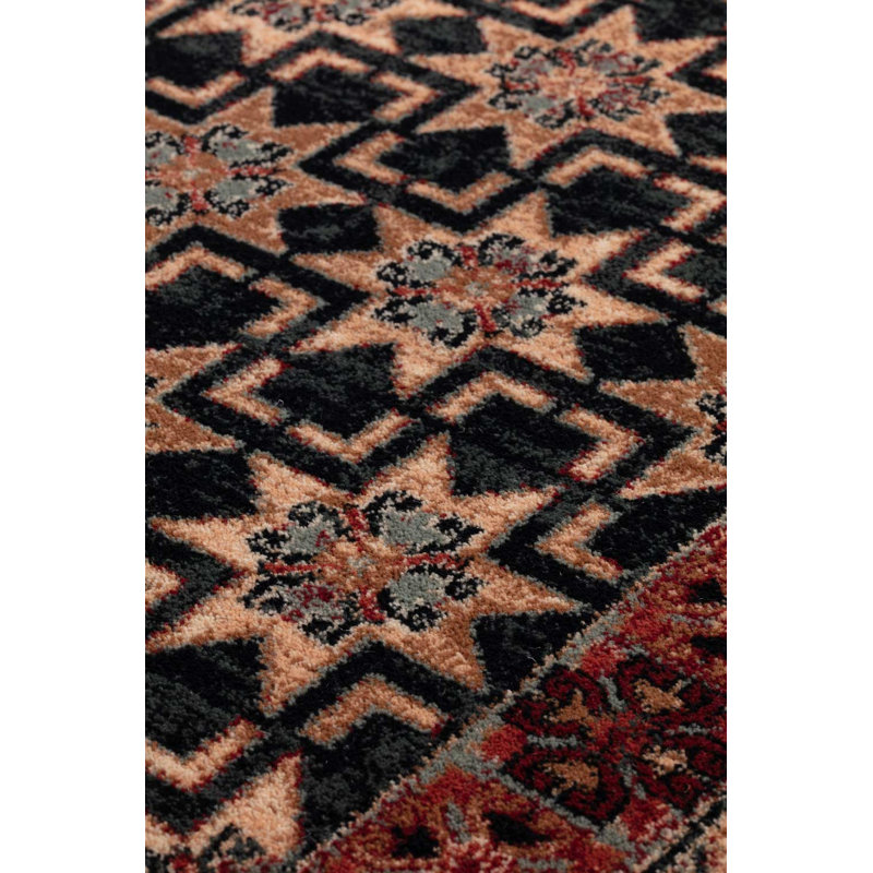 Oriental Wool 135cm X 200cm Area Rug, Rectangle 160 x 240 cm, Black