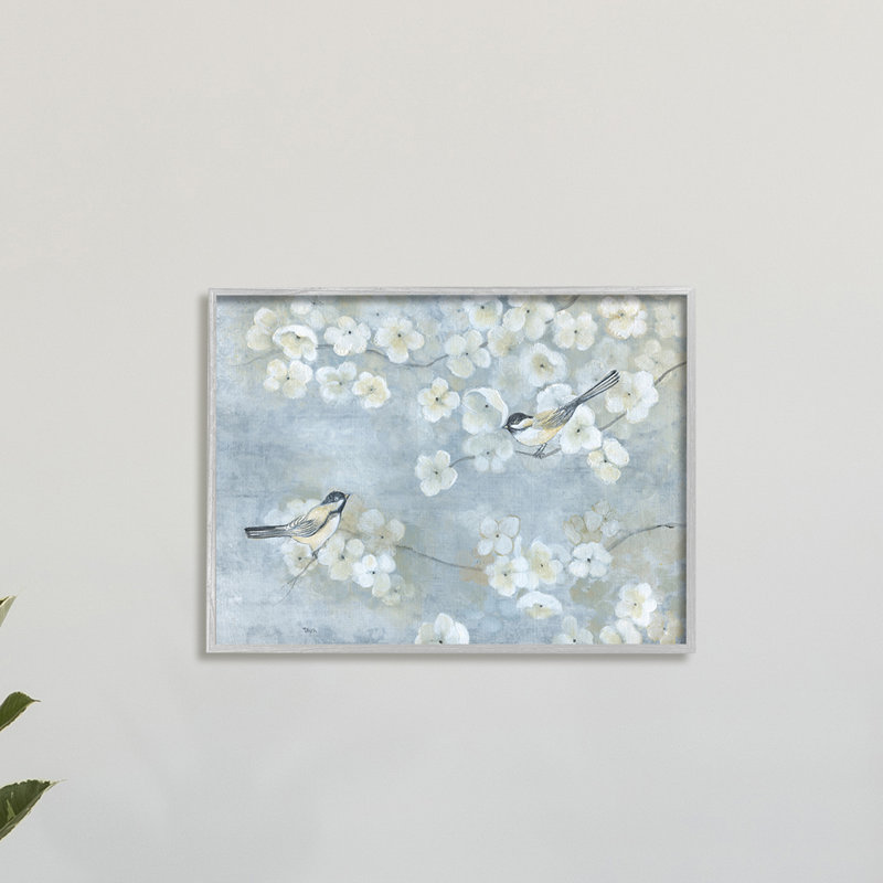 Single Picture Frame Painting on Canvas, 16" H x 20" W x 1.5" D, Farmhouse Gray Framed Giclee