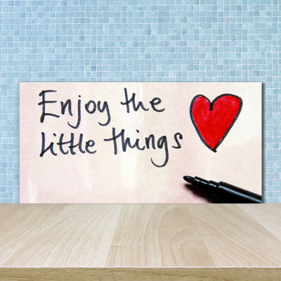 Atilia 50cm W x 100cm L Glass Peel and Stick Panel
