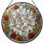Panneau de vitrail Doves Roses-1152983675