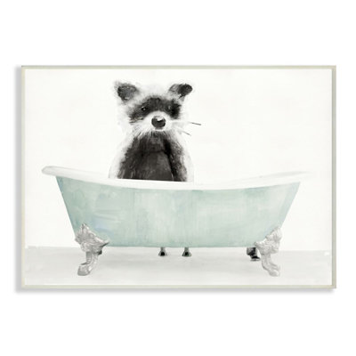 " Raccoon In A Tub Funny Animal Bathroom " by Stellar Design Studio